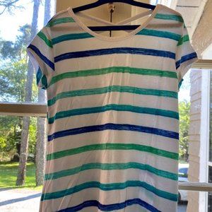 Justice Girl's Handkerchief Striped Top